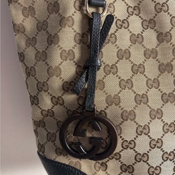 Gucci GG Canvas Bag w/ GG Charm - Picture 2 of 16